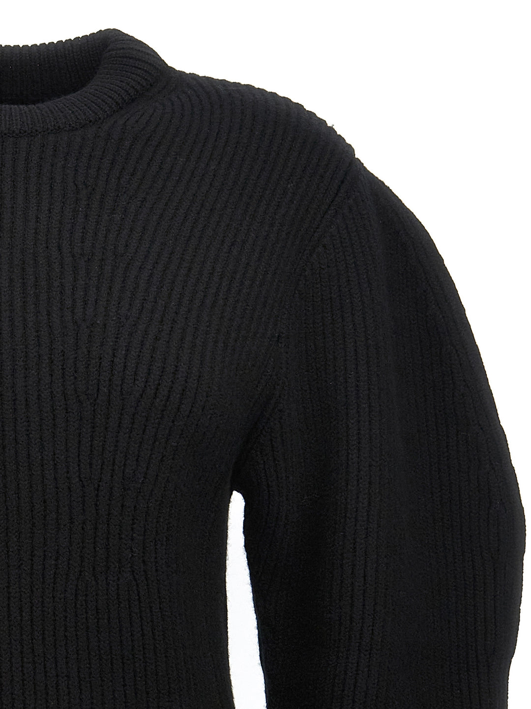 Jil Sander Ribbed Sweater Maglioni - Nero | 62bb8a4fdf4380a6dfdb7d1cb9daa7a4cb21d6fd