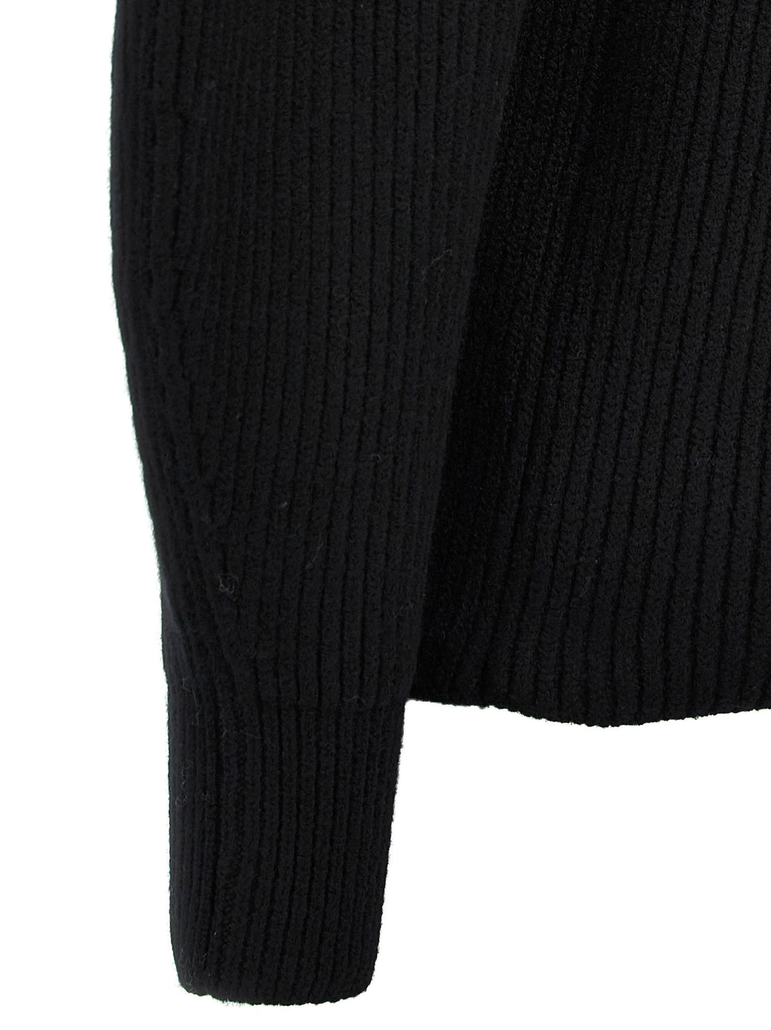 Jil Sander Ribbed Sweater Maglioni - Nero | 49449d26132ce0baf2d72ae392838bdd38af1115