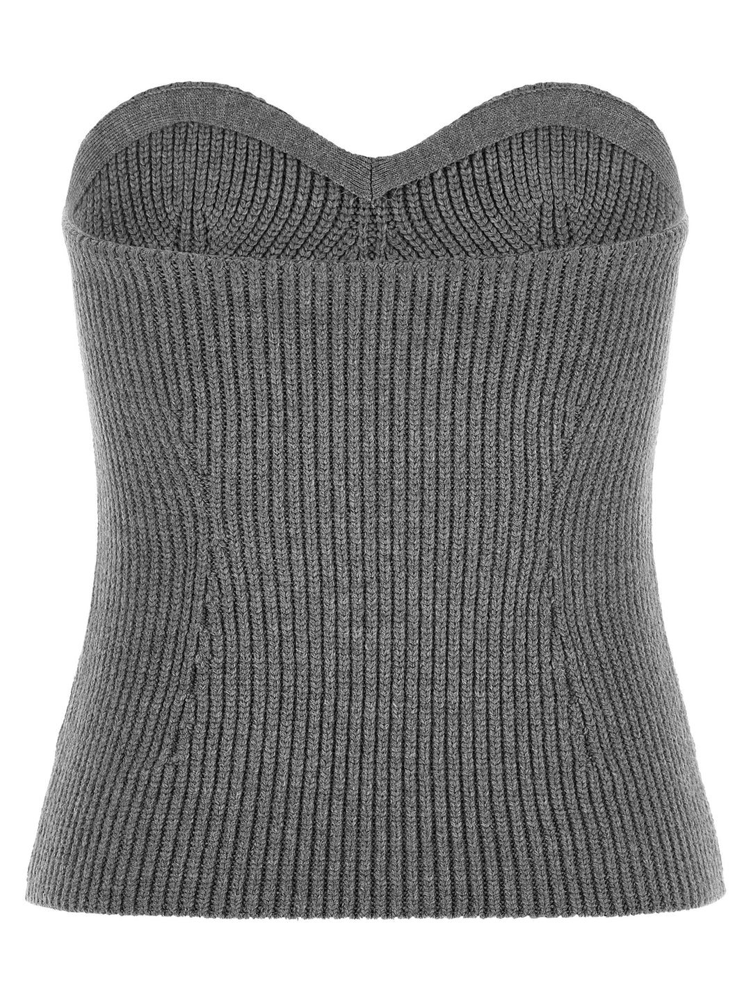 Jil Sander Off The Shoulder Top Top - Grigio | 2ba590f100954fd34b24683850bf08c09f68ae37