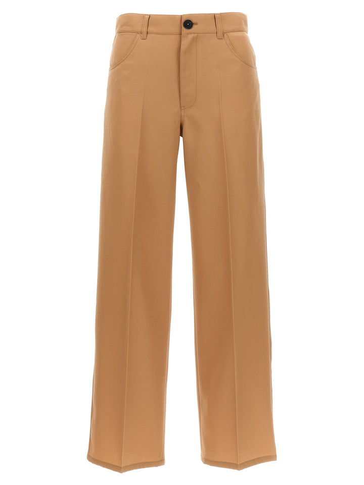 Jil Sander Loose Leg Pantaloni - Beige | 9042b660d066050cb37350972a6799e46cd21290
