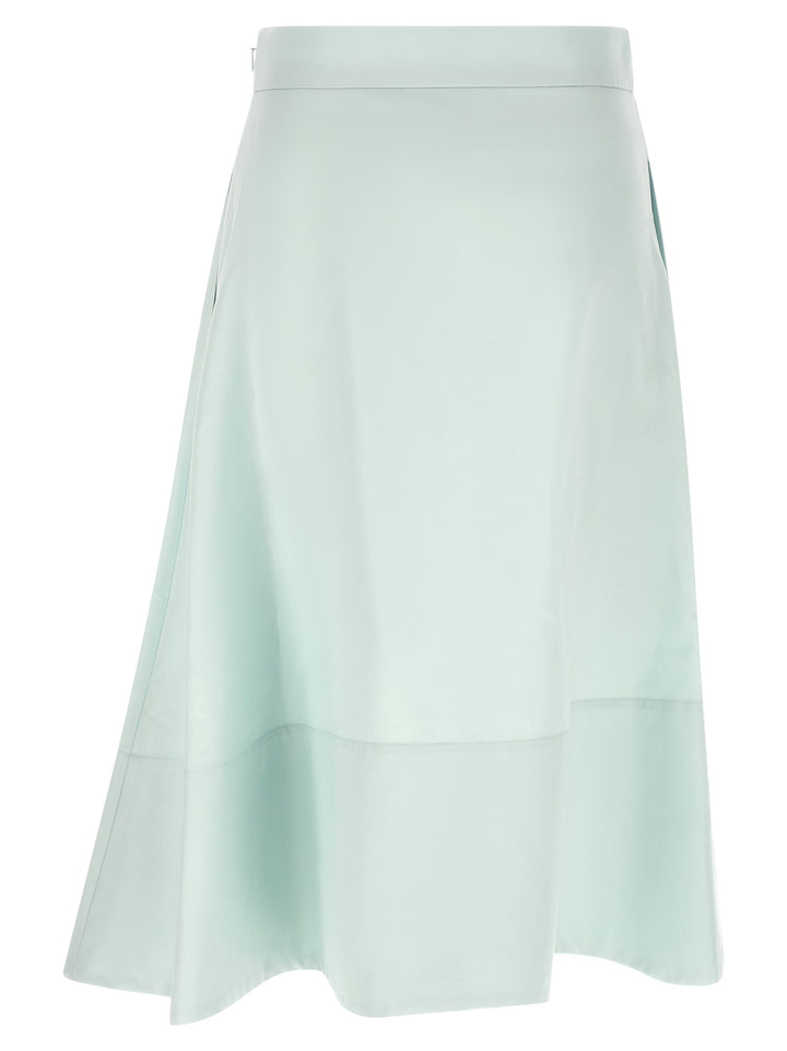 Jil Sander Asymmetrical Skirt Gonne - Celeste | 138826f6790c62e2001248bc8f59311ded80bf9c