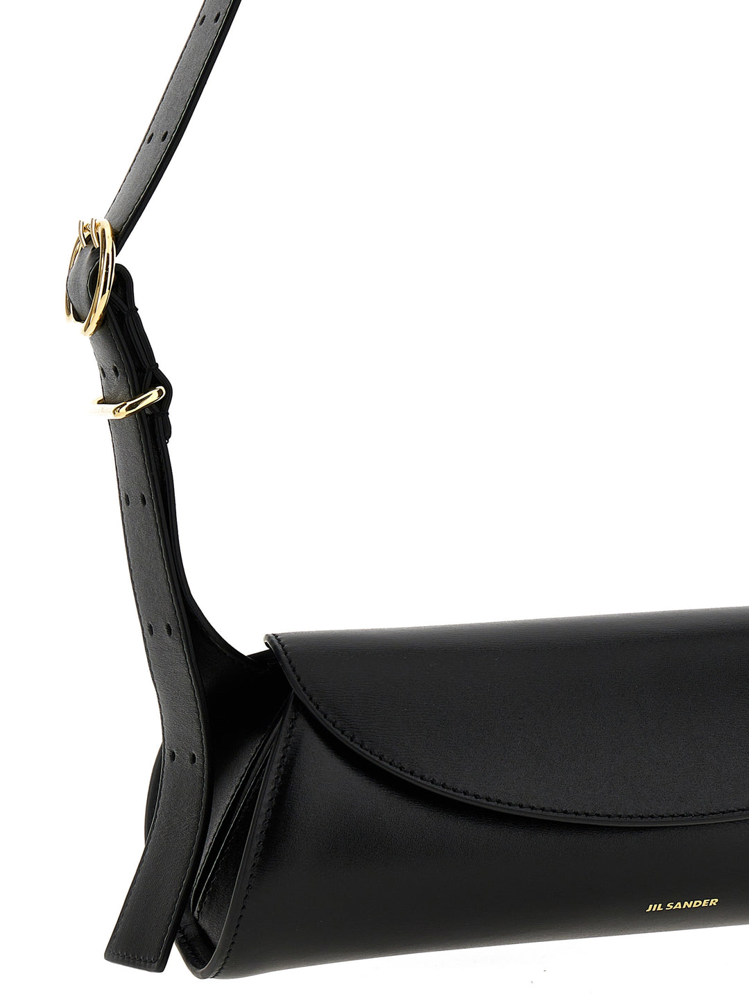 Jil Sander Cannolo Small Shoulder Bag Borse a Spalla e Tracolla - Nero | 904203a76bdb42c5da6cc30fe3c932f35ba1cf56