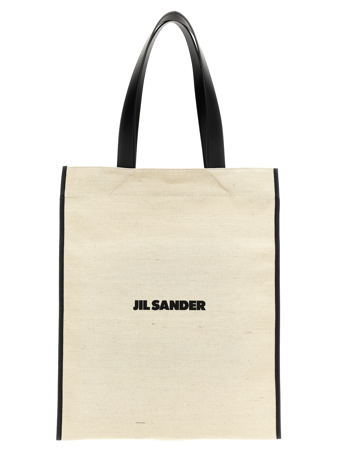 Jil Sander Flat Tote - Bianco/Nero | fc11dd3256d0d23d70c7db06992d148b7226c74e