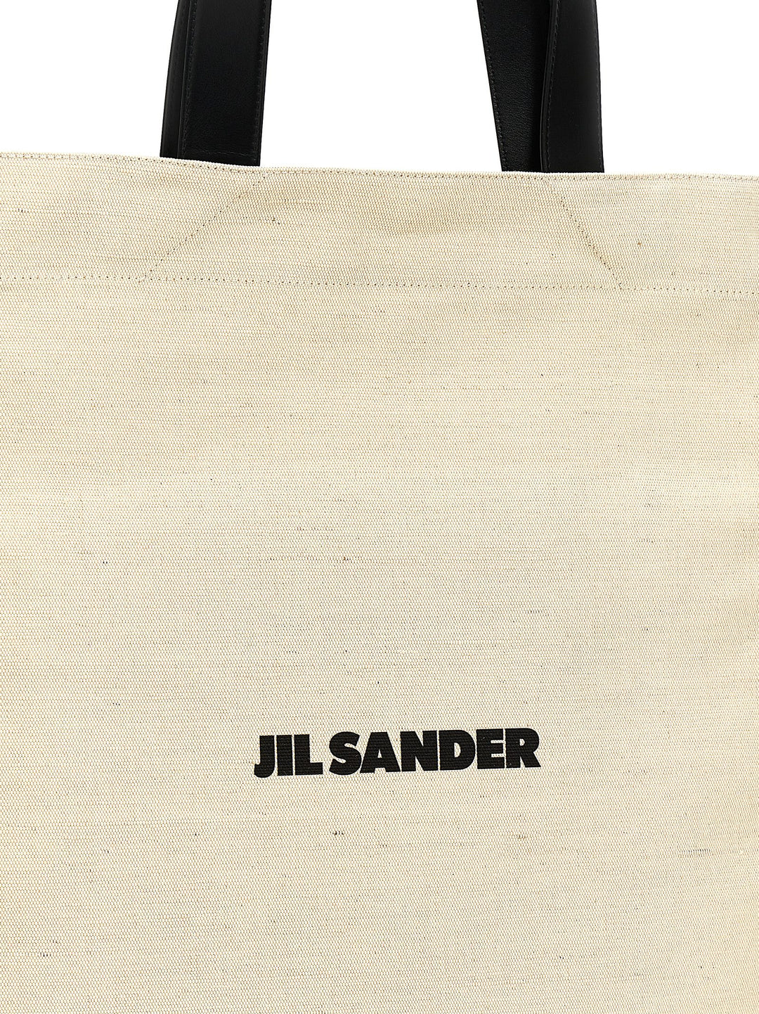 Jil Sander Flat Tote - Bianco/Nero | b5f7faaf8a7b2ec9a6e79838fe4ac98b0c355377