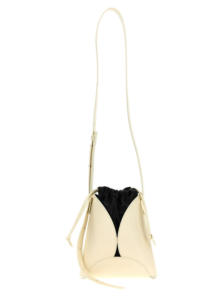 Jil Sander Logo Shoulder Bag Borse a Tracolla - Beige | 31218f2cff20a142116874393a3100edbb426ebe