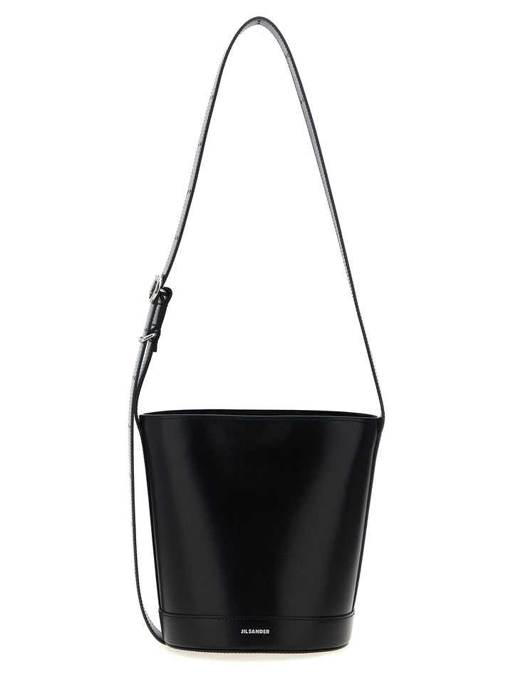 Jil Sander Cannolo Bucket Borse a Spalla e Tracolla - Nero | 02b27fcf2dc4af326be96fe76cd43878c21da128