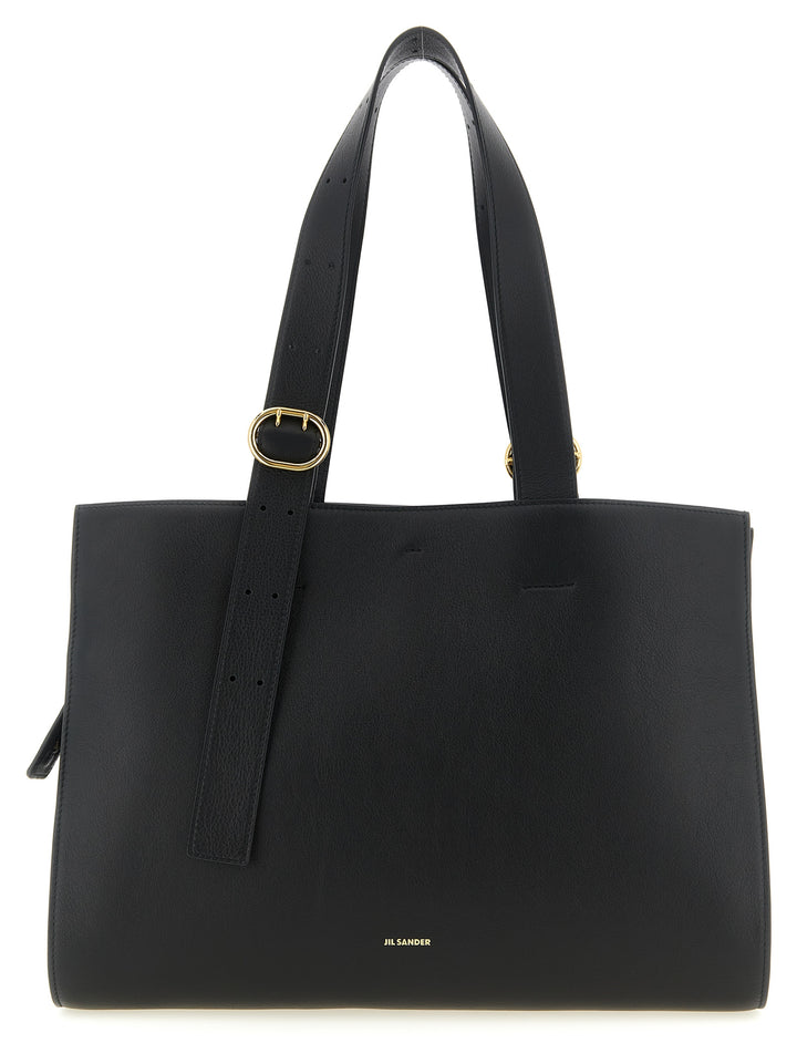Jil Sander Cannolo Tote - Nero | 84b979d654e70b06f3085f3b8a1a55a89036d5a6