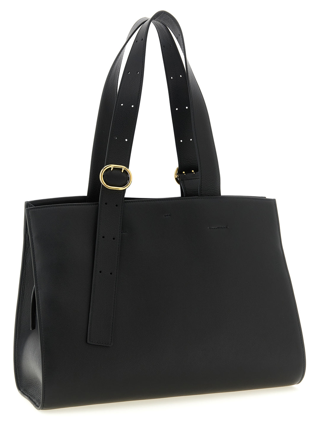 Jil Sander Cannolo Tote - Nero | 80028e308d26e3134cd7211d29bedccf78a70c8d