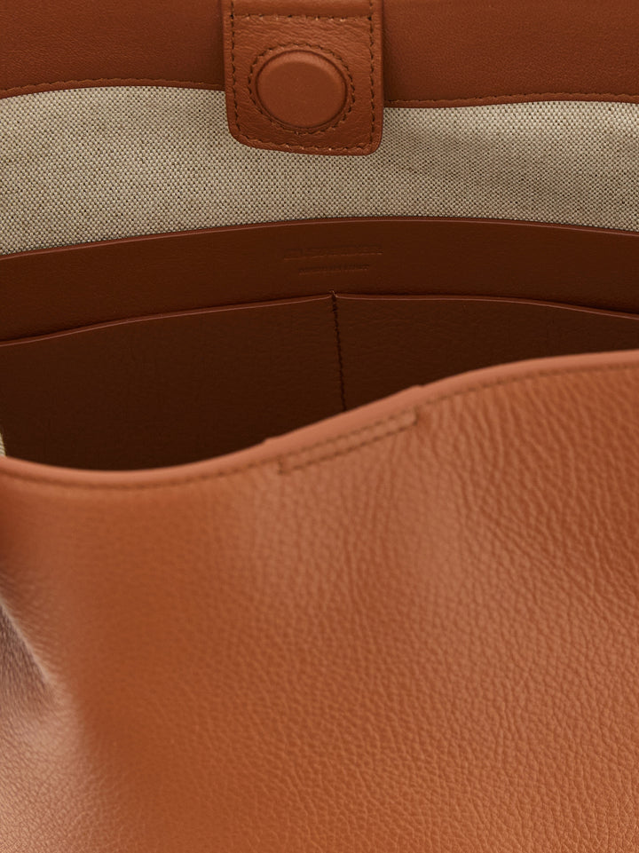 Jil Sander Cannolo Tote Borse a Spalla e Tracolla - Marrone | d6966cd1802d83256a82662cc2d86de46a4de5fb