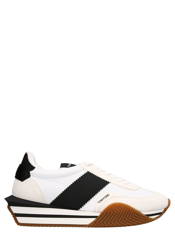 Tom Ford Logo Leather Sneakers - Multicolor | b496ceaa479cacf4b8bdb2be90b9465702543944