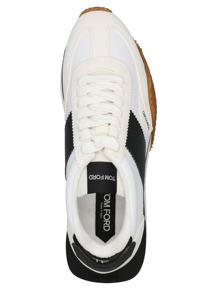 Tom Ford Logo Leather Sneakers - Multicolor | ed8bf2faa68b8290a6b4a62a1acf4824e0cf5ea2