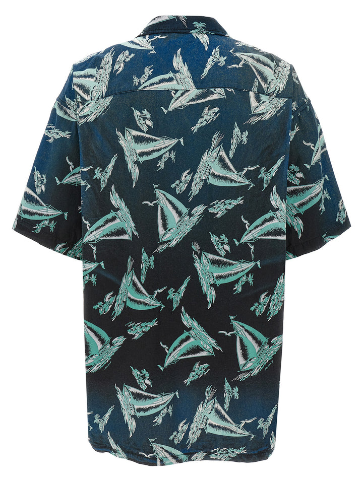 Maison Mihara Yasuhiro Vintage Shirt Camicie - Blu | a01251de774a08bf4f884ef266a090e1cdafe302