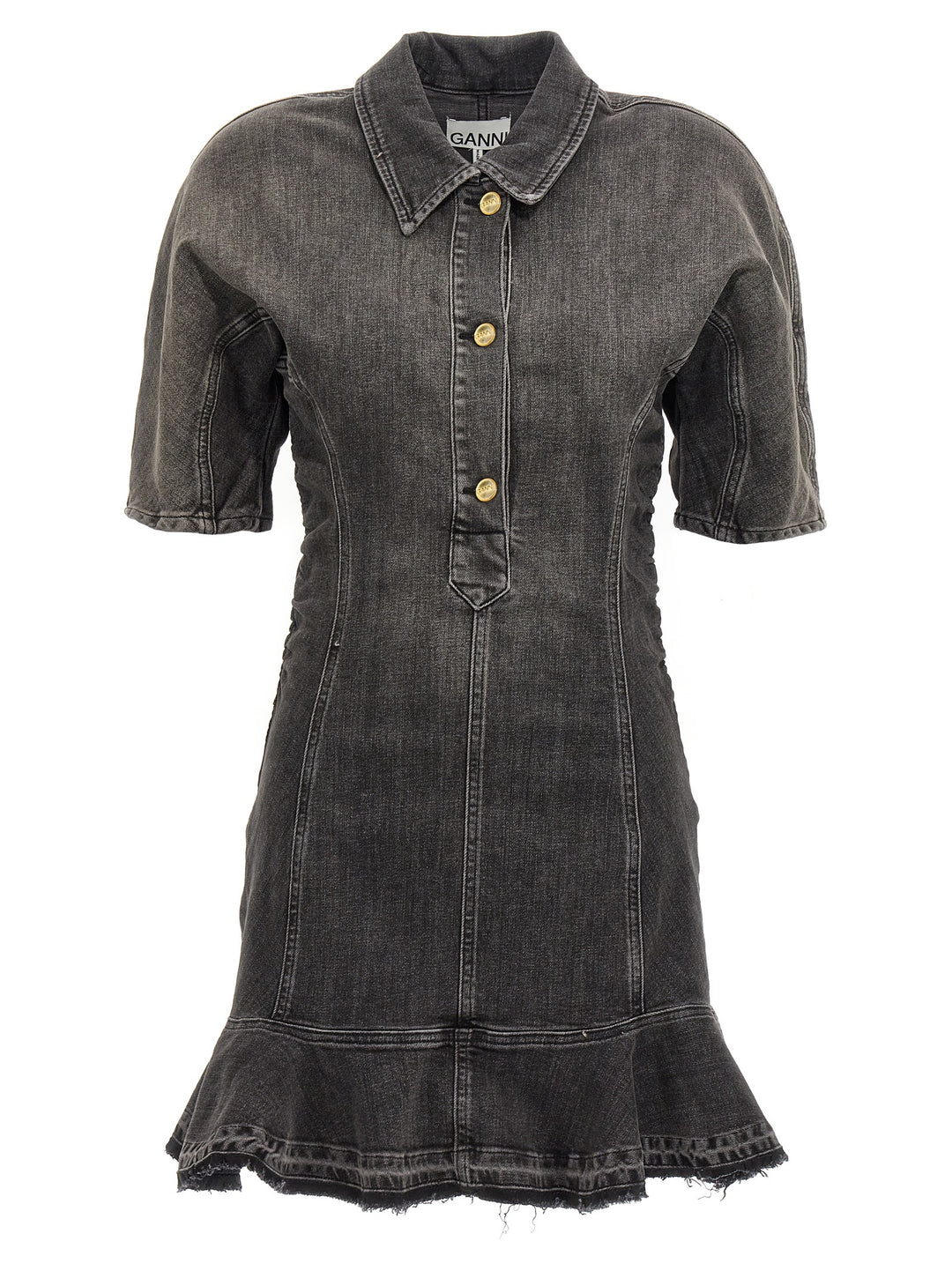 Ganni Tint Edge Abiti - Nero | 300f25aa221f8069879801b52563afd019996901