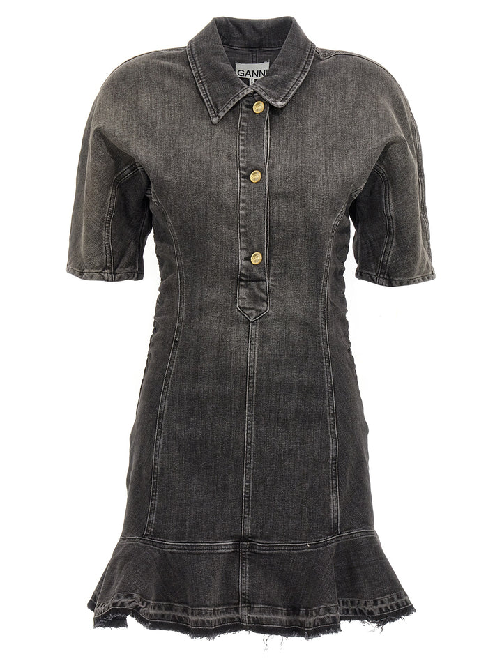 Ganni Tint Edge Abiti - Nero | 300f25aa221f8069879801b52563afd019996901