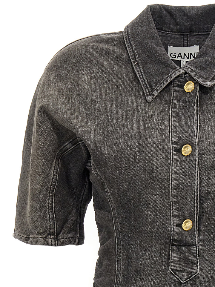 Ganni Tint Edge Abiti - Nero | 9114889ed8772846628ff7a46a59e5d086f986eb