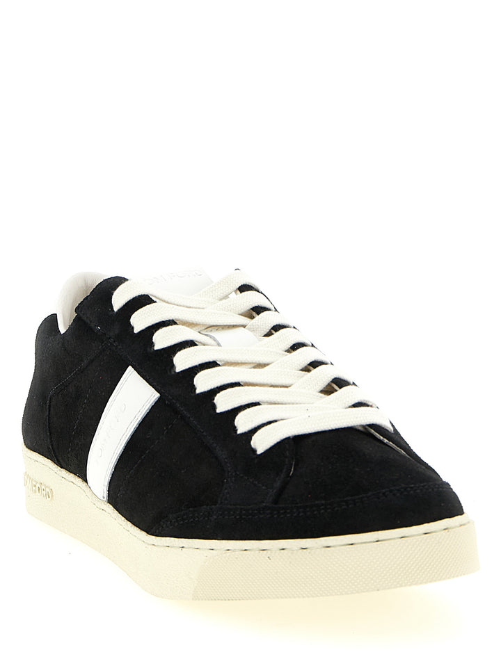 Tom Ford Blake Sneakers - Bianco/Nero | 405e689a6edff76873ac8f621645a6a397764e65
