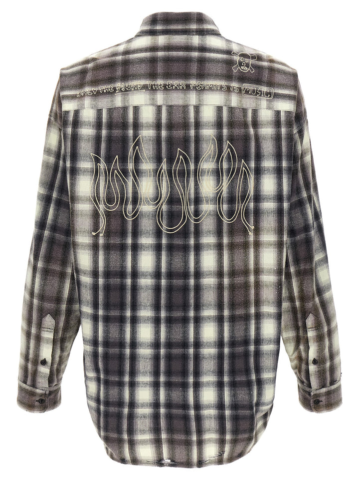 Maison Mihara Yasuhiro Vintage Like Camicie - Bianco/Nero | ac3392156fc401b203034ef4ef90cbc77808398e