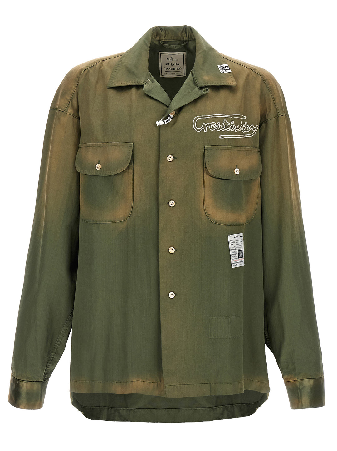 Maison Mihara Yasuhiro Embroidered Shirt Camicie - Verde | 6bf0d3ee4d8f829227a4004a1380c6545ffa4c8c