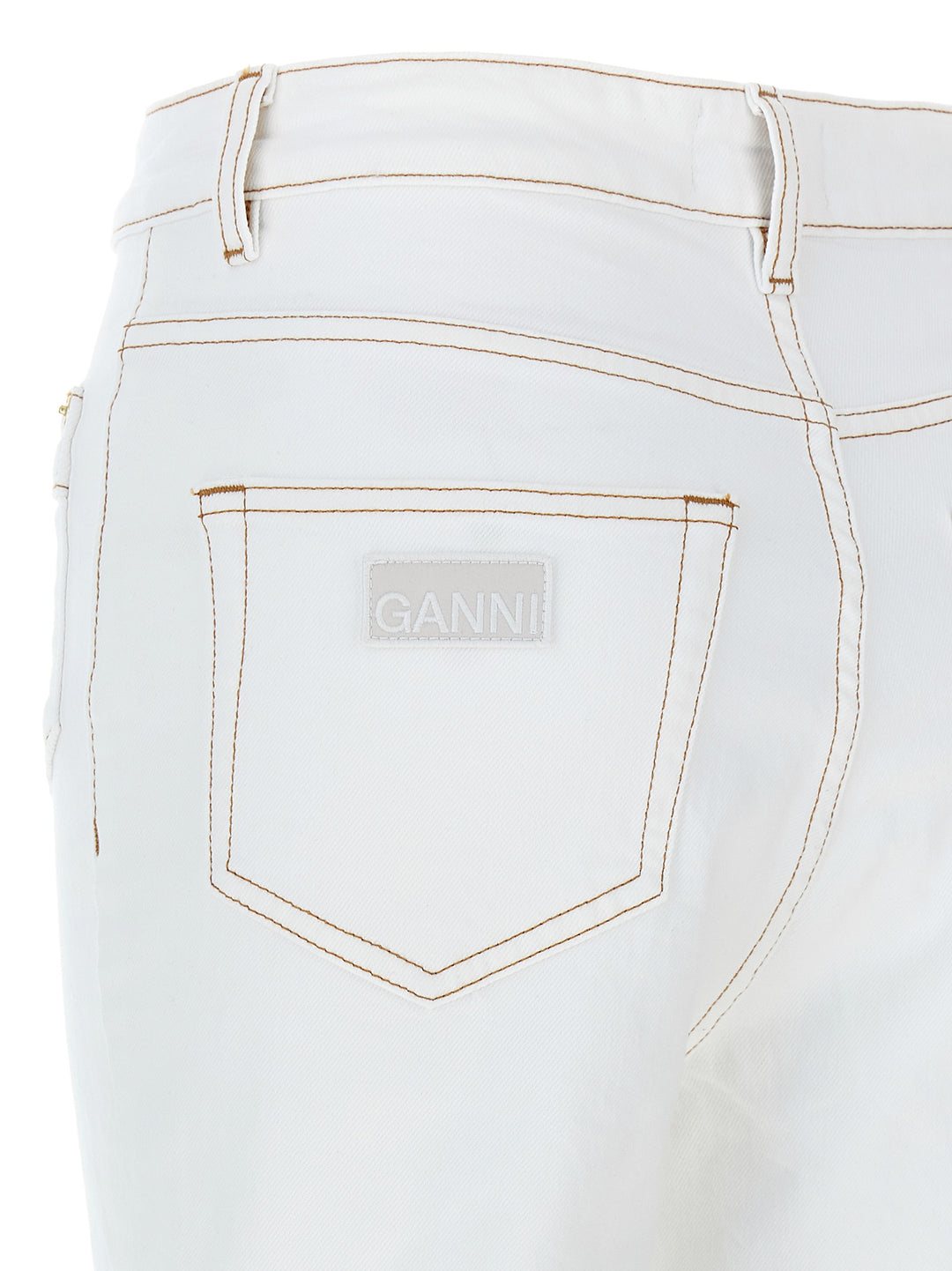 Ganni Goddi Jeans - Bianco | 6484beb7ed25498333476901b6fcc114c34fd098