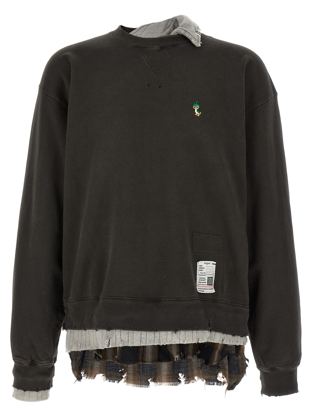 Maison Mihara Yasuhiro Three Layer Felpe - Nero | 2383d7e8645fc7f7bdebb65f0ba785354089fdb5