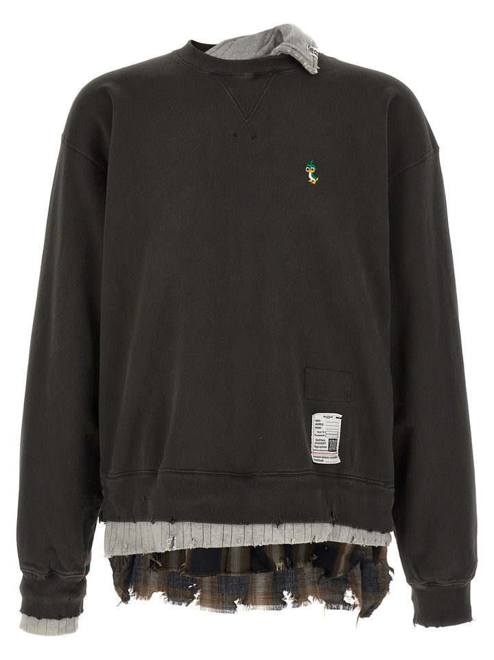 Maison Mihara Yasuhiro Three Layer Felpe - Nero | 2383d7e8645fc7f7bdebb65f0ba785354089fdb5