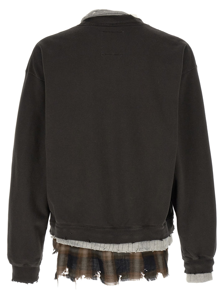 Maison Mihara Yasuhiro Three Layer Felpe - Nero | 56532205e6f2f8375bede3193de1b4f616b50a11