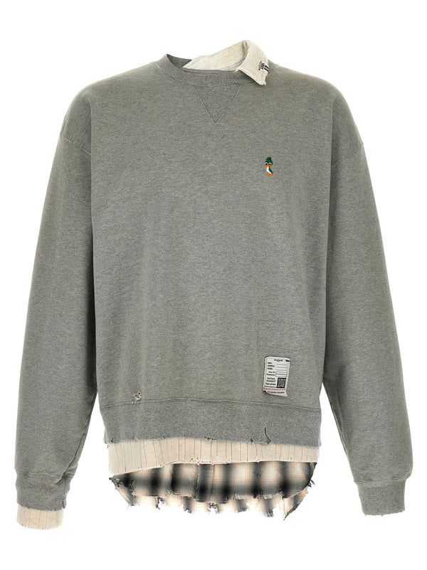 Three Layer Felpe Grigio