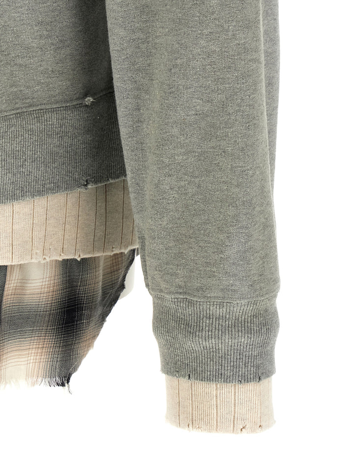 Maison Mihara Yasuhiro Three Layer Felpe - Grigio | bea32197e0f2770b495a167354389fc6f233dc55