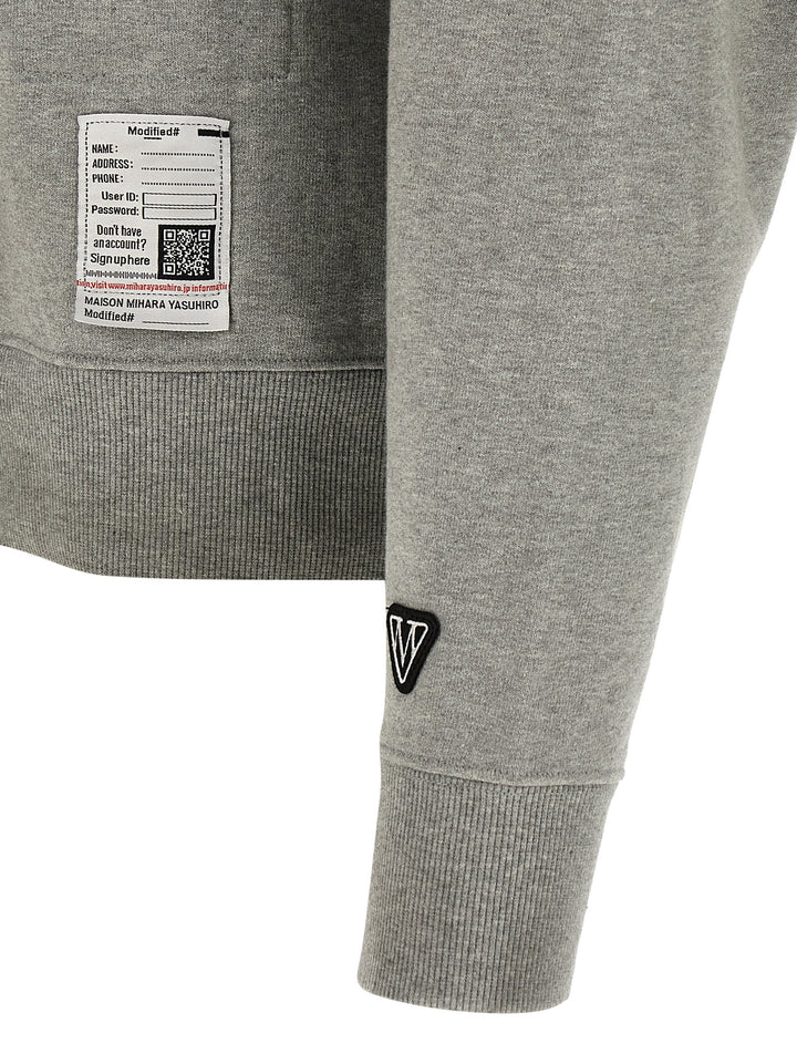 Maison Mihara Yasuhiro Don Felpe - Grigio | 77f0c6180ca71863e57f13a4d403c0fc4db6b7db