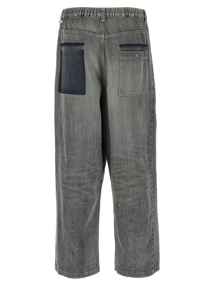 Maison Mihara Yasuhiro Bush Pants Jeans - Blu | e31a777dc06ce30deae4b3577045c38f75176dcd