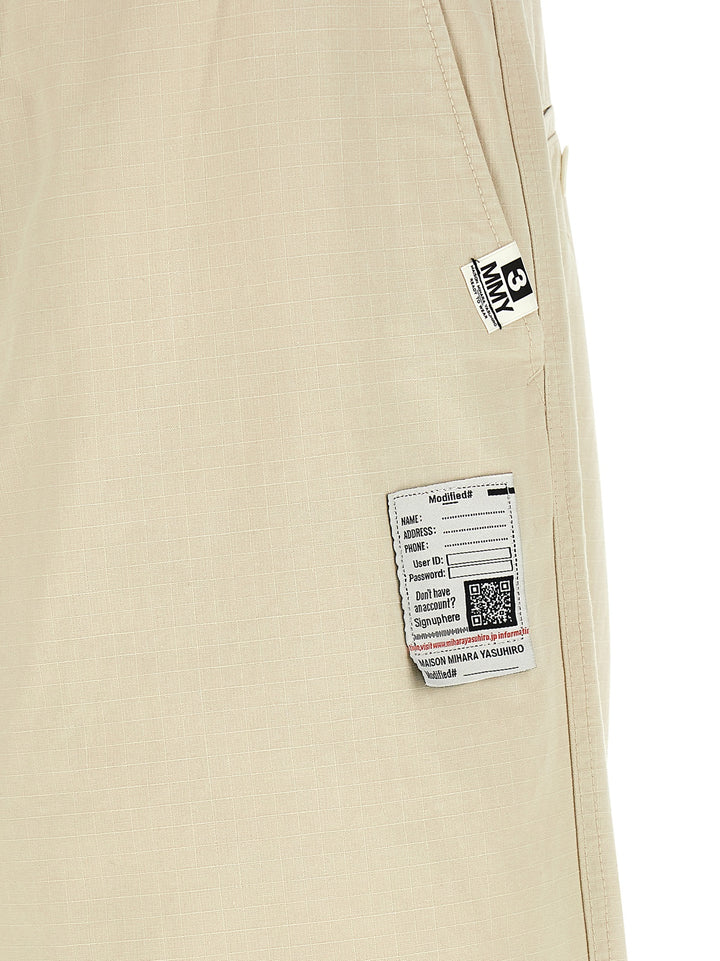 Maison Mihara Yasuhiro Ripstop Parachute Pantaloni - Beige | d344bcaccdd45cdbb3c46f765c35103a46af45ec