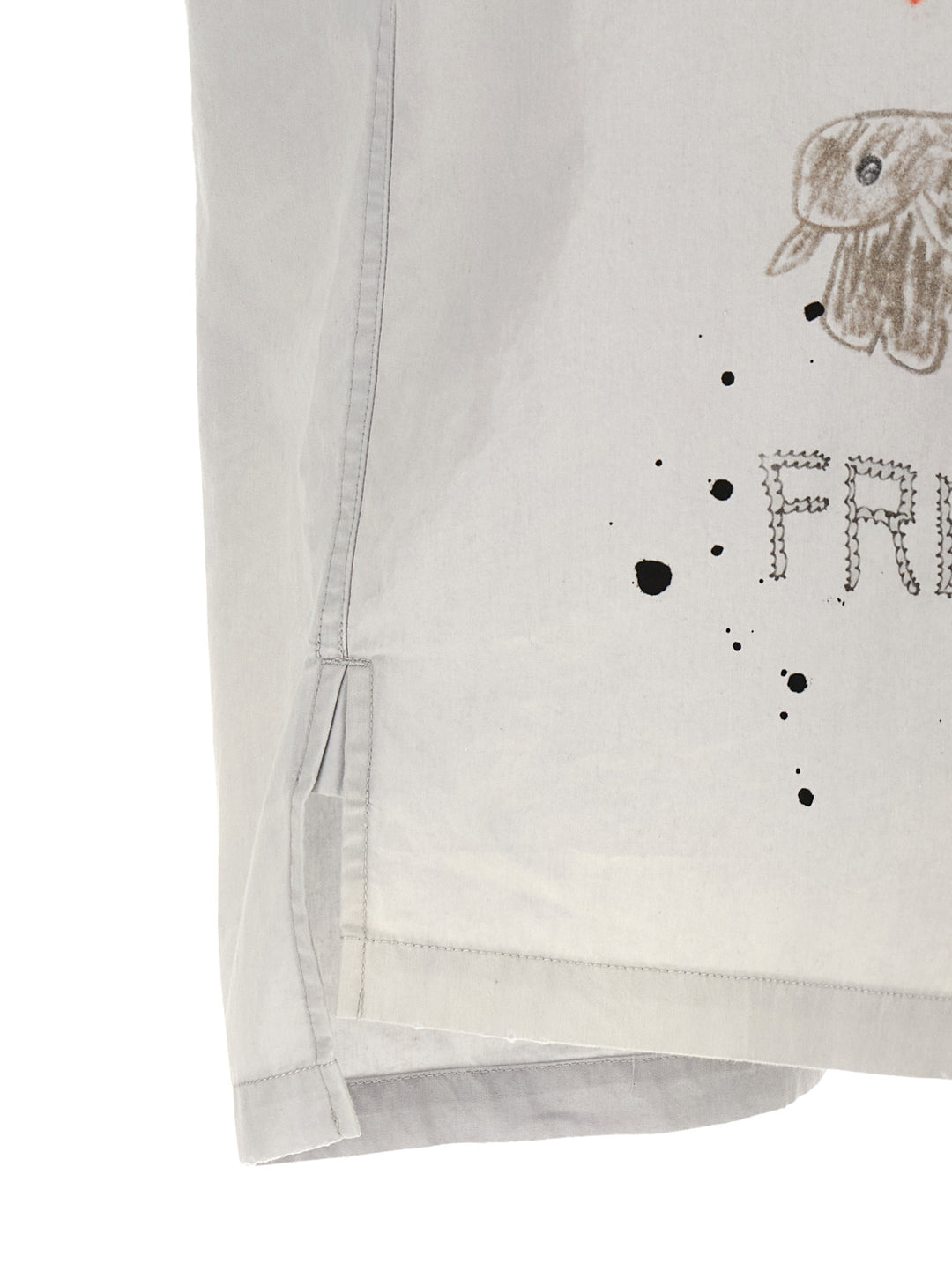 Maison Mihara Yasuhiro Graffiti Print Shirt Camicie - Grigio | 5855c62bc3506b91fb00722b6f52fd68e99d2d4b