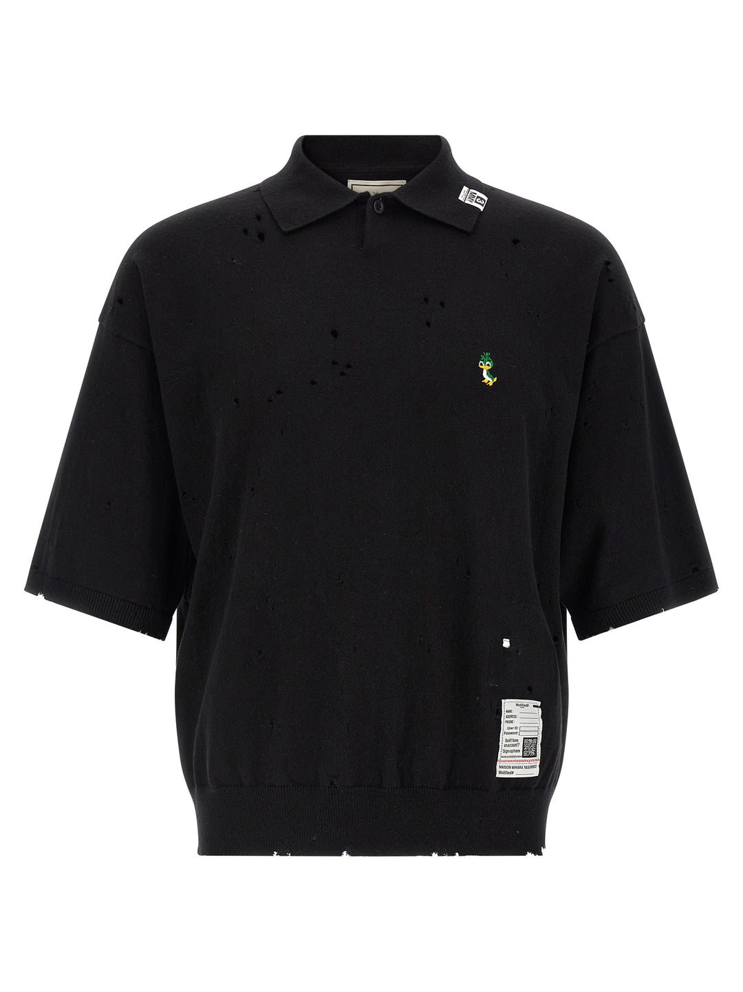 Maison Mihara Yasuhiro Embroidery  Shirt Polo - Nero | c7765c2b4cdf7526e0e8d1271e3459ace895847b