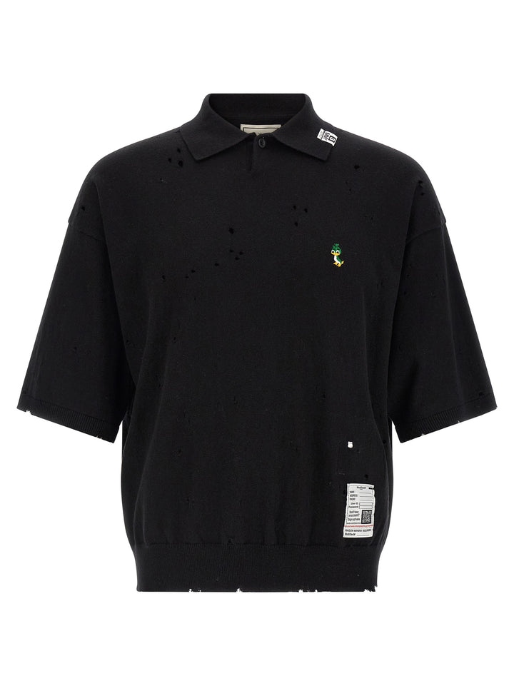 Maison Mihara Yasuhiro Embroidery  Shirt Polo - Nero | c7765c2b4cdf7526e0e8d1271e3459ace895847b