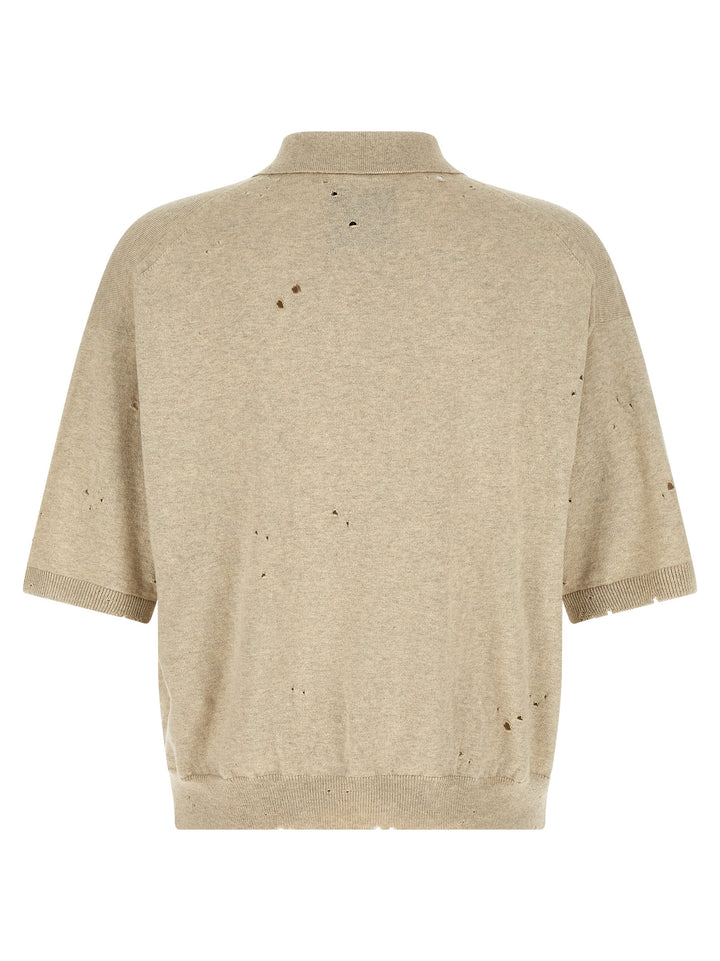 Maison Mihara Yasuhiro Embroidery  Shirt Polo - Beige | ff1f8d5f071f8cd84a284a8957b65bbd38ab1a1d