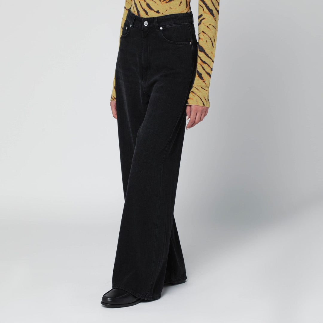 Ganni Pantaloni - Nero | 04e23a01f93e7ad2cd34e8ef2aed8074e5e0c6b0