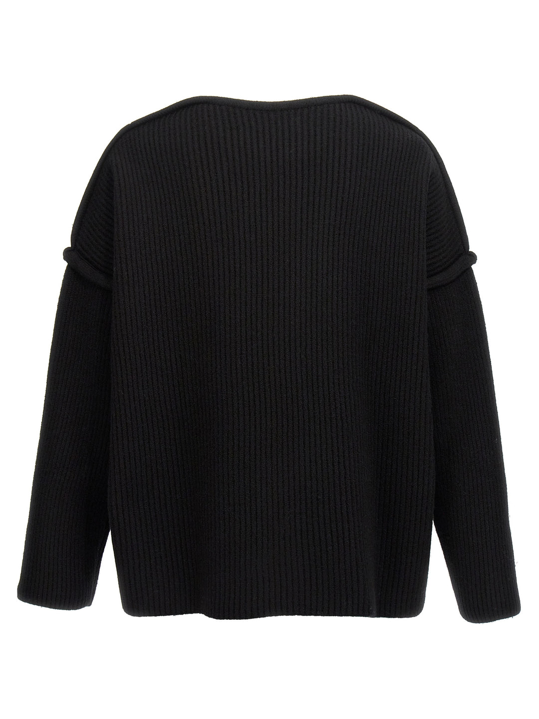 Jil Sander Geometric Neckline Sweater Maglioni - Nero | 904450c61fe808611889995aa29649681e09efe2
