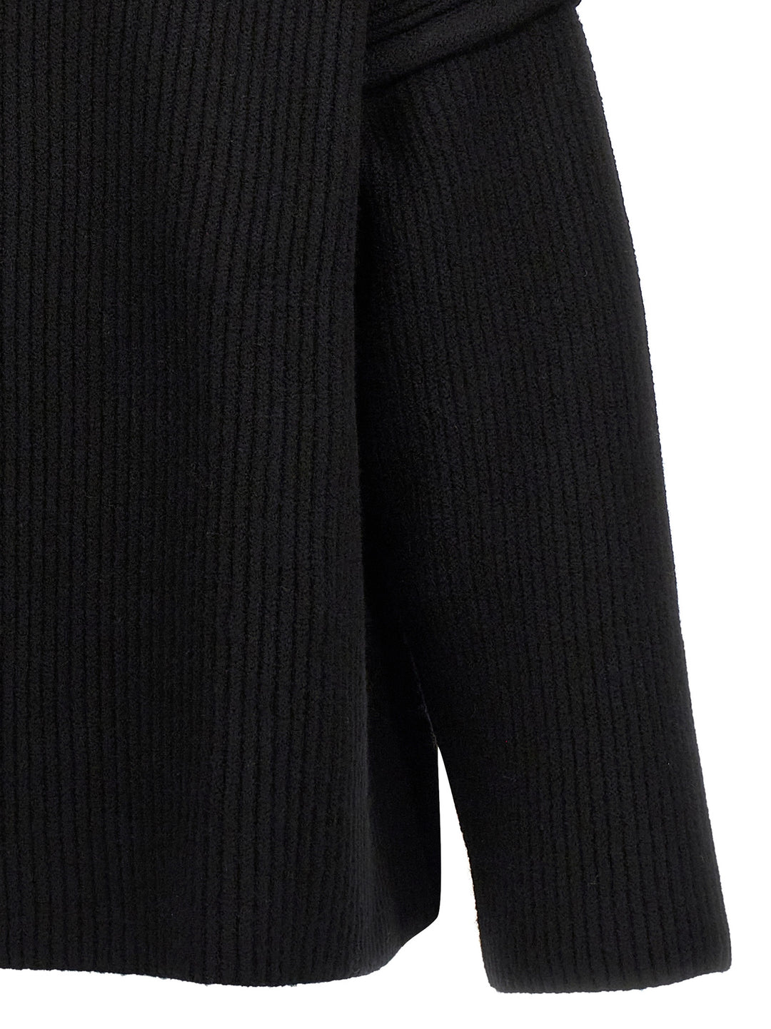 Jil Sander Geometric Neckline Sweater Maglioni - Nero | 9191828a80ea96ab00670085ced4ce51d7c4f244