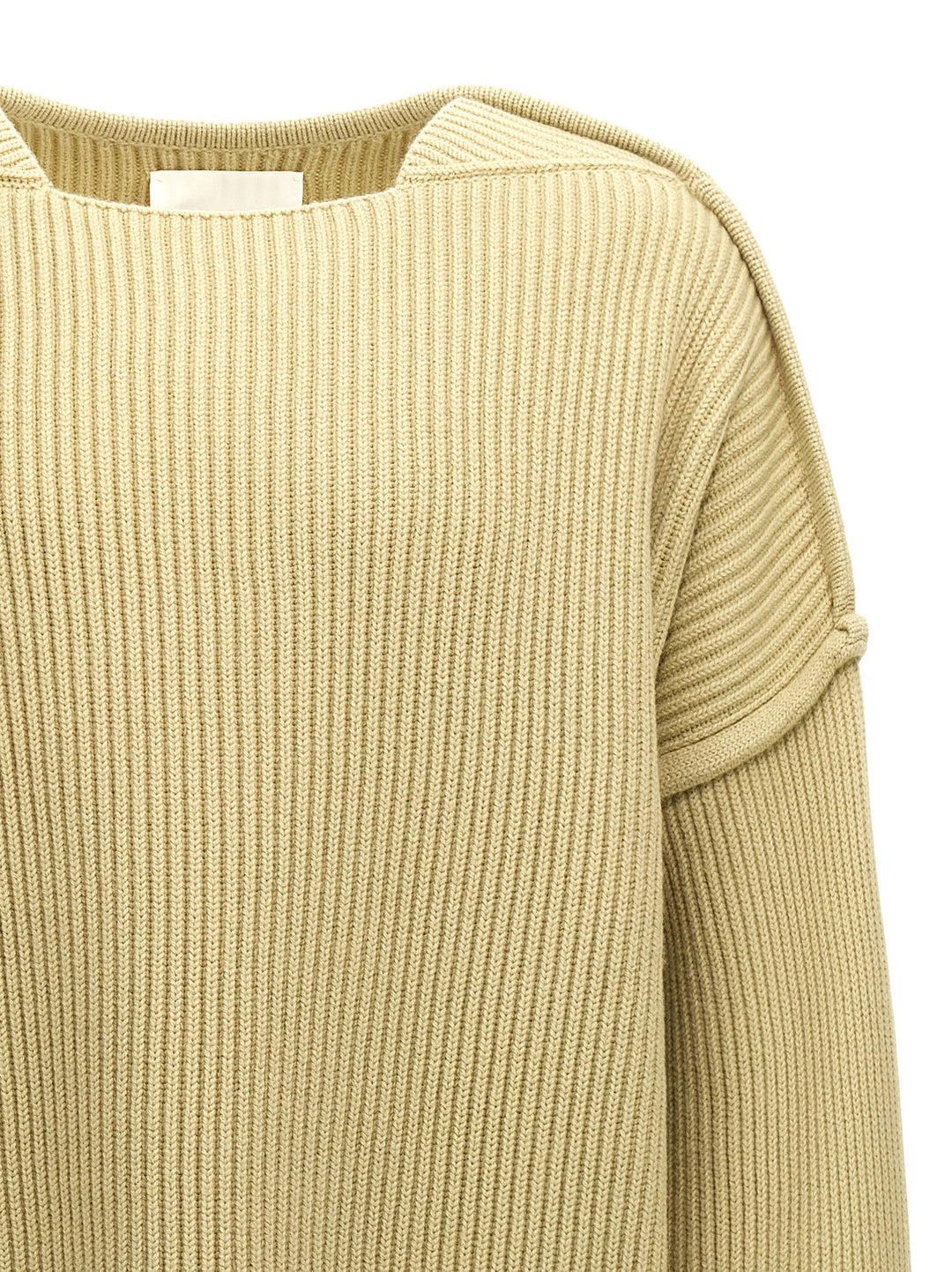 Jil Sander Geometric Neckline Sweater Maglioni - Verde | 05013e3bf5a3ee5ec7af49dcbeefadb144448554