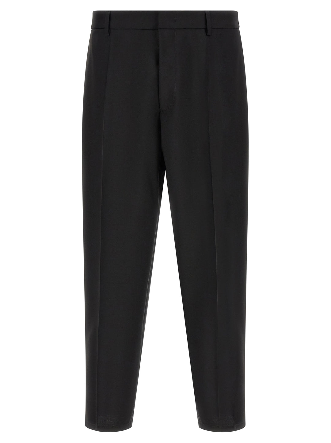 Jil Sander Wool Canvas Pantaloni - Nero | aa0f7d6f204414215b16a5f7413c27668fff7bb0