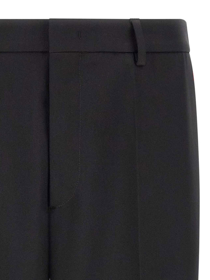 Jil Sander Technical Gabardine Trousers Pantaloni - Nero | ba417a7e0d500a94477d8b885bdbe3ce159bff0a