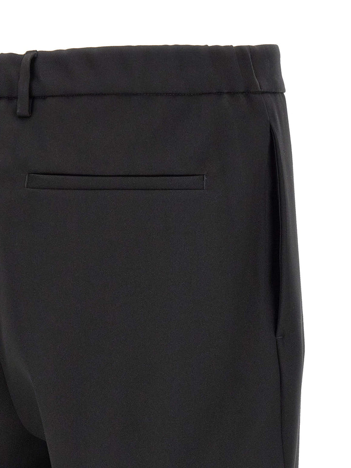 Jil Sander Technical Gabardine Trousers Pantaloni - Nero | 45b39bb038072b2e86fcf3b6ab56200e449ed37d