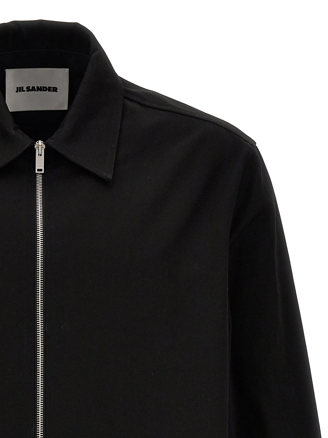 Jil Sander Gabardine Shirt Camicie - Nero | 9edea327d73c9217cd83cd5c6e2939943b43b145
