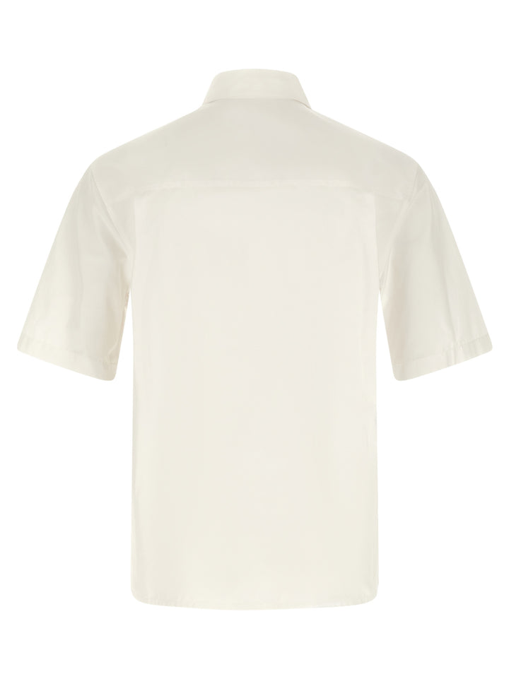 Jil Sander Logo Embroidery Shirt Camicie - Bianco | 025ae31fbc64a9462db00c27622b8cb32f61c201