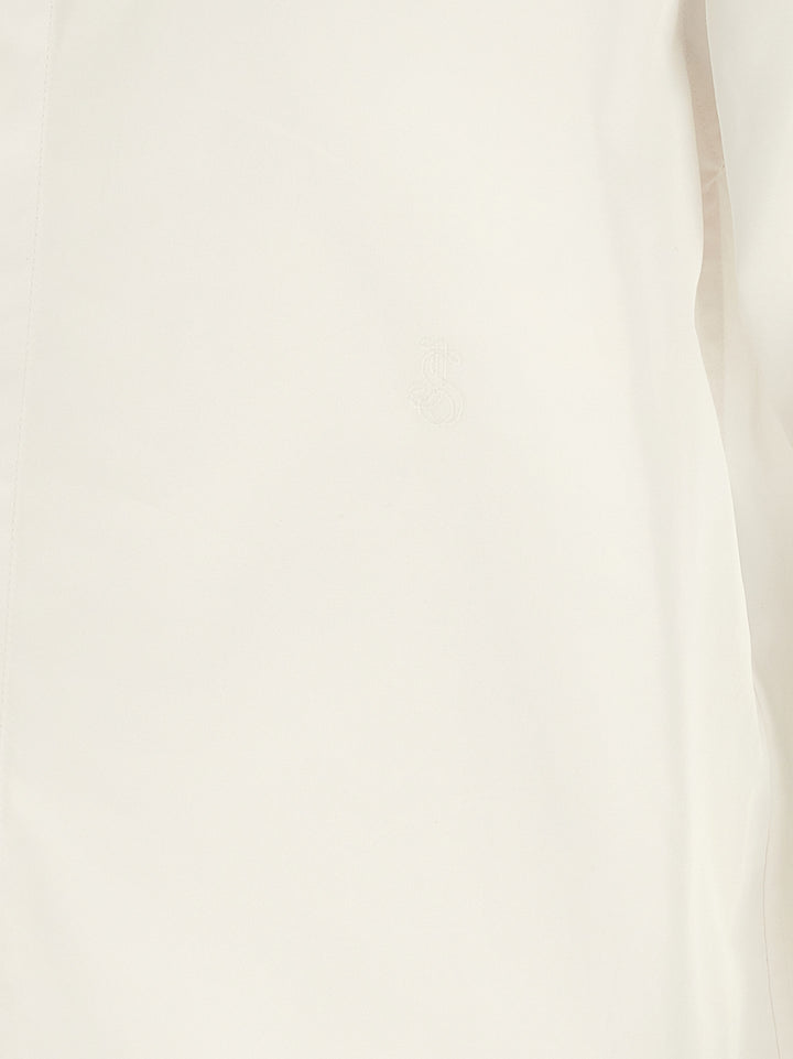 Jil Sander Logo Embroidery Shirt Camicie - Bianco | 2c0dcd24804433f47056b64cd00698183ebeeb35