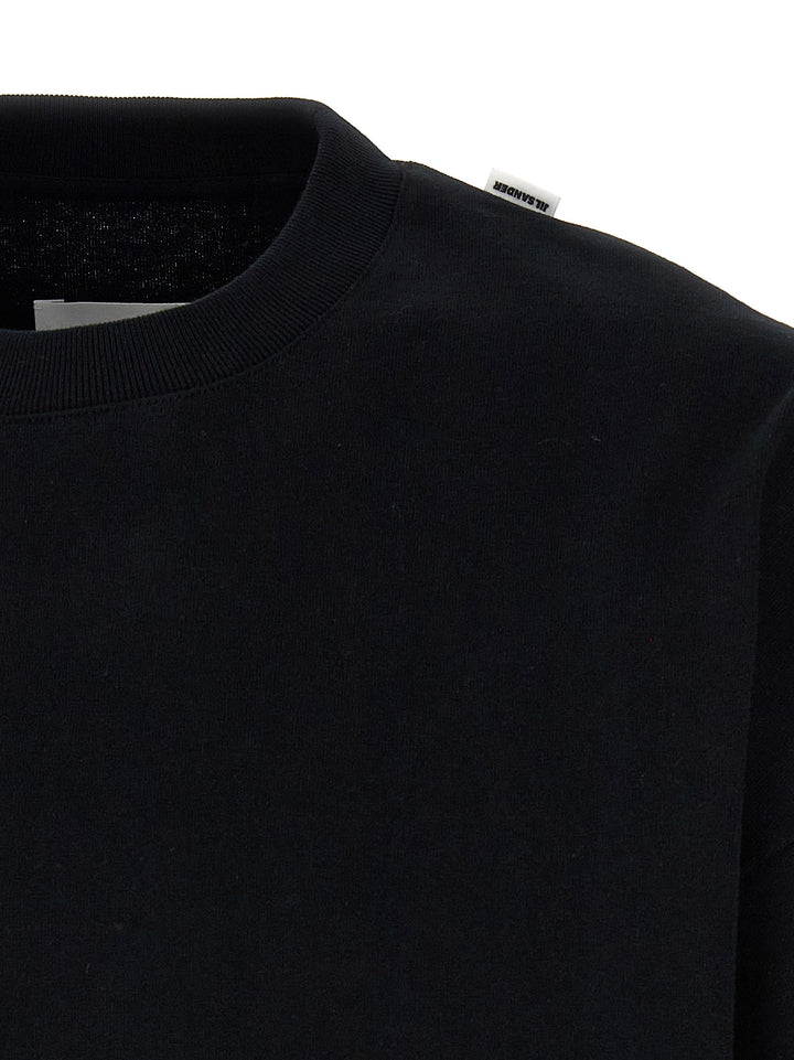 Jil Sander Basic T shirt - Nero | ebbe7e582d70fe21144314b6f95a83cc3eda5a6e