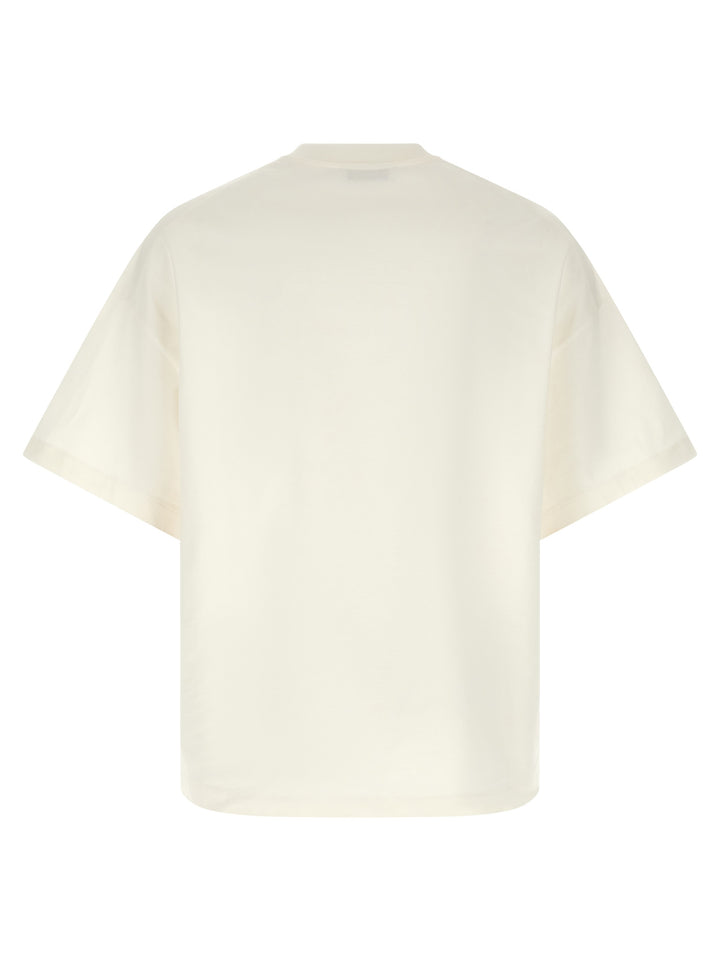 Jil Sander Logo T shirt - Bianco/Nero | eefd0d8d9814ceb8b414506ef1fd336b2831d257