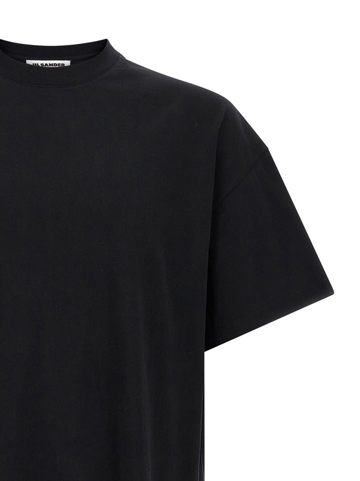 Jil Sander Logo T shirt - Bianco/Nero | dae6cde0e7a930c43f7958334b8edd2cd45a1015