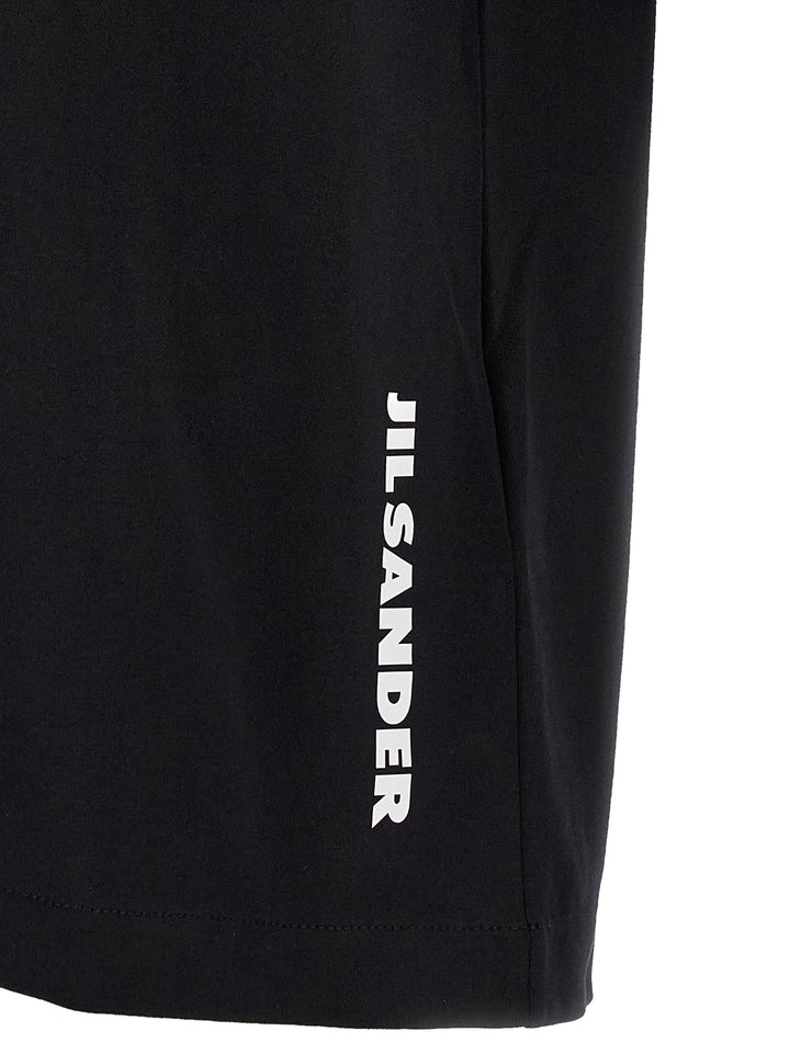 Jil Sander Logo T shirt - Bianco/Nero | f47ec4be514ee774893e55d5ba7db7d17a0145c8