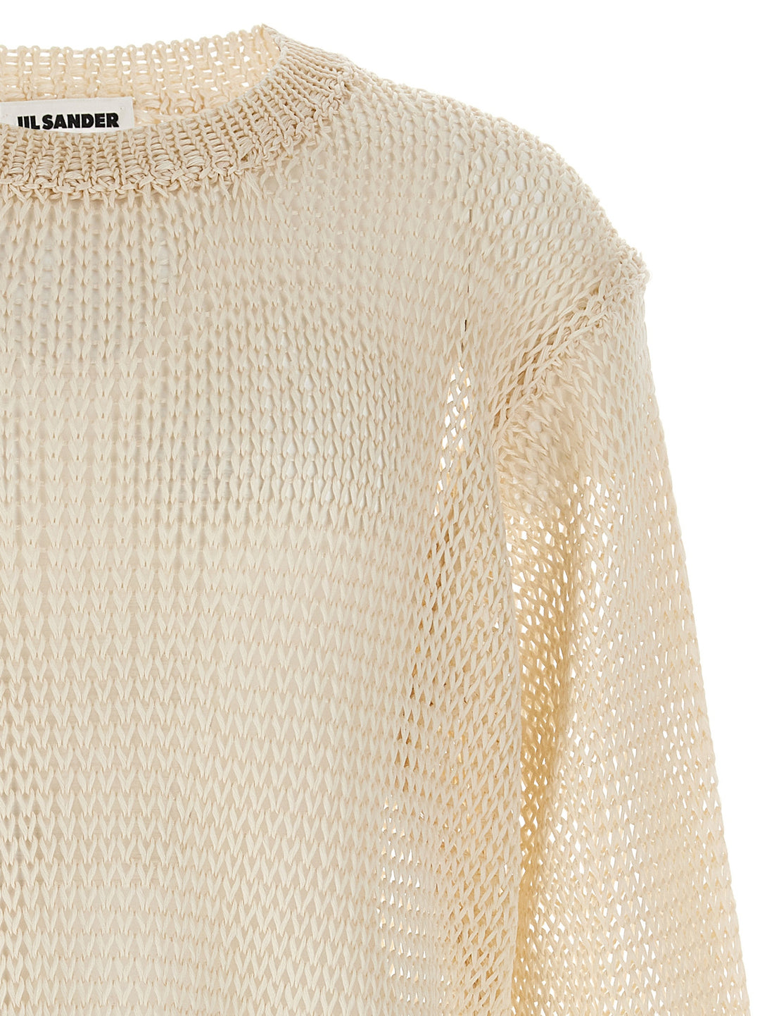 Jil Sander Net Mesh Maglioni - Beige | 100e94ff9fd93b61be303cb2ae0fd43180622491